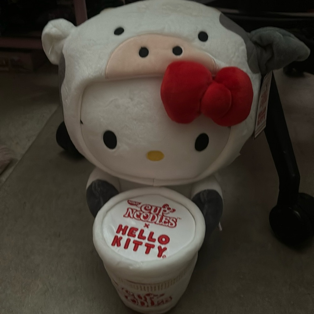 Kidrobot Hello Kitty x Cup Noodles Cow Plush